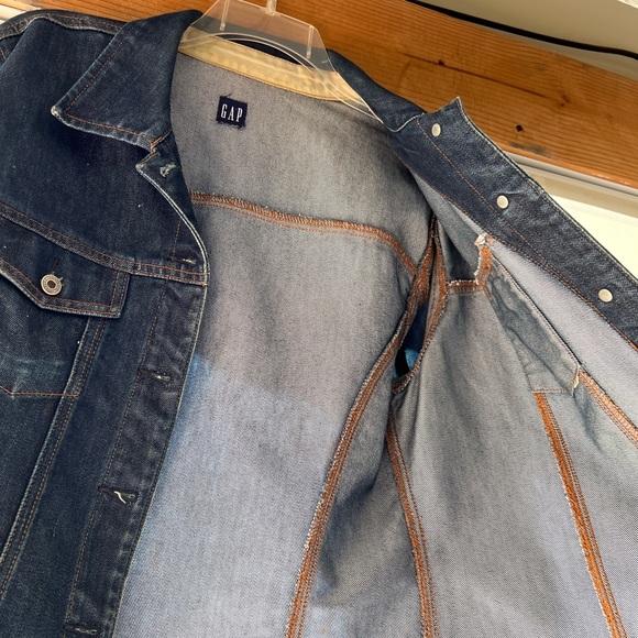 Gap denim jean jacket. Women’s large - Picture 4 of 5